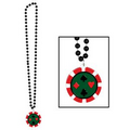 Beads w/ Poker Chip Medallion